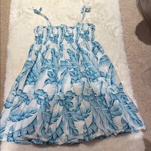 Blue and White Kids Dress